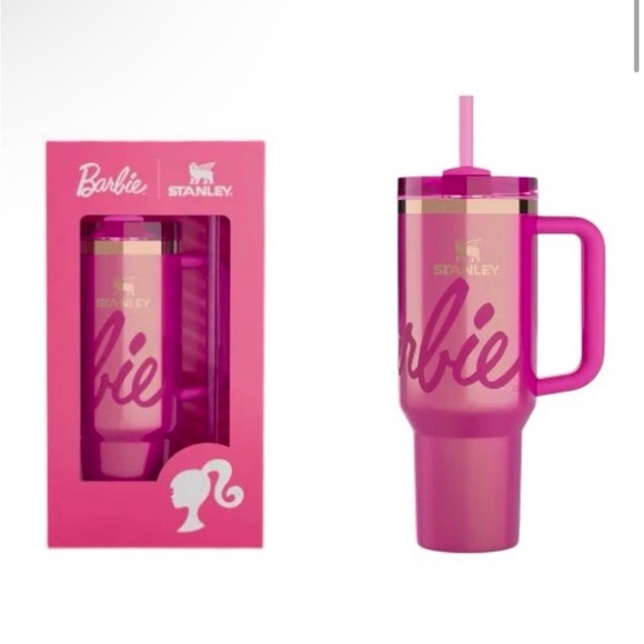 Stanley 40oz, NWT, Limited Edition Barbie 65th Anniversary Quencher Tumbler. - Picture 2 of 12